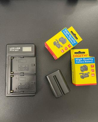 Batterie e caricabatterie per fotocamere Sony