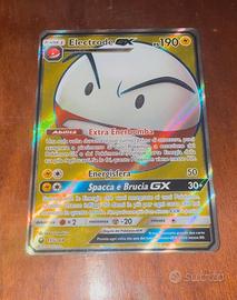 carta pokemon electrode GX full art oro