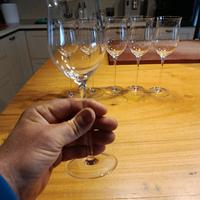 calici spettacolari leggerissimi soffiato a bocca 