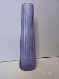 Vaso Decò in vetro colore lilla
