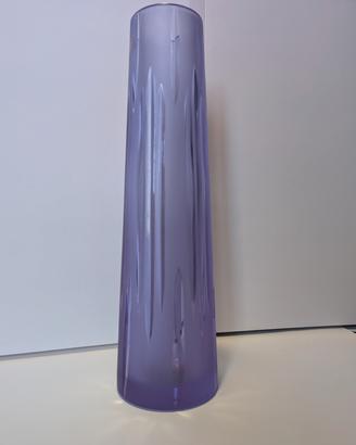 Vaso Decò in vetro colore lilla