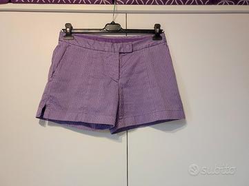 Shorts viola a righe, Made in Italy 