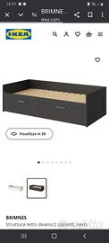 letto brimnes nero ikea