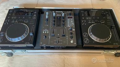 Consolle DJ Pioneer 2x CDJ-350 + DJM-400 + Flycase