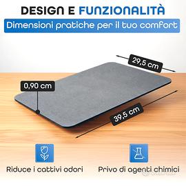 Tappeto Bagno Diatomite Pietra Assorbente NUOVO