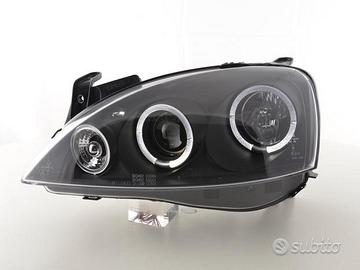 Fari anteriori opel corsa c angel eyes led