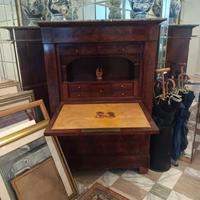Secretaire impero antico mogano rosso