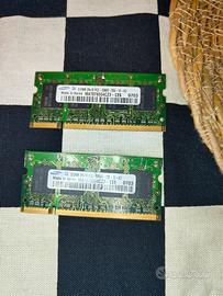RAM DDR2 Laptop 1GB (2x512MB) Samsung