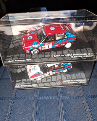 2 Lancia Delta integrale rally 1989 1/43