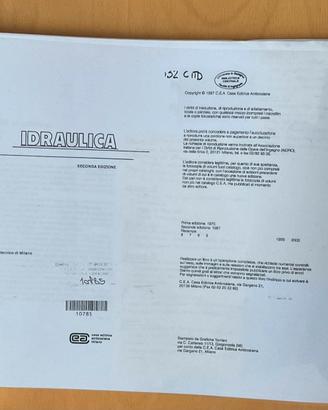 Idraulica - Citrini, Noseda (CEA) stampato