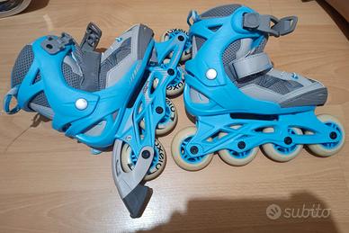 Rollerblade con casco e accessori bambini