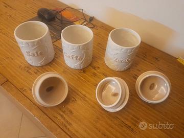 Tris Barattoli Cucina in Ceramica