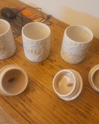 Tris Barattoli Cucina in Ceramica