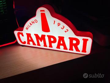 Lampada Lightbox Campari Milano 1932