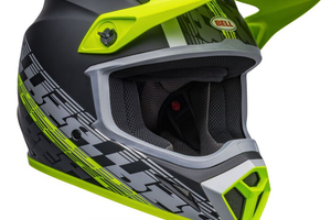 CASCO BELL MX-9 MIPS OFFSET GIALLO ALTA VISIBILITÀ
