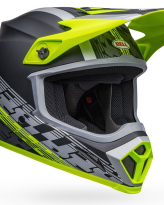 CASCO BELL MX-9 MIPS OFFSET GIALLO ALTA VISIBILITÀ