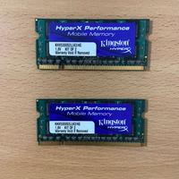 RAM Kingston HyperX  2X2GB PC2-5300 200-Pin SODIMM