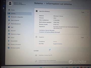 Pc portatile Windows 11 Lenovo