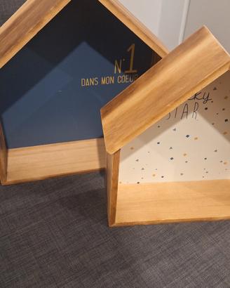 set librerie mensole a casetta 