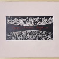 Quadro serigrafia S. Monachesi omaggio a Pasolini