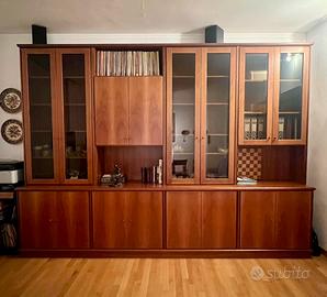 Mobile Soggiorno Ciliegio Massello - 184x265 cm