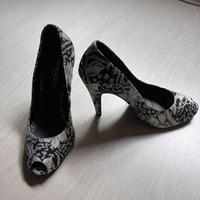 Scarpe donna tacco 39 in broccato Scarlett