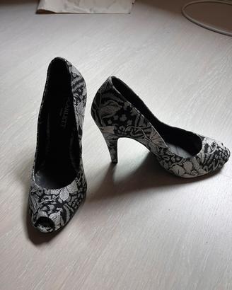 Scarpe donna tacco 39 in broccato Scarlett