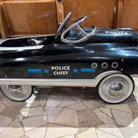 Macchina polizia a pedali in metallo