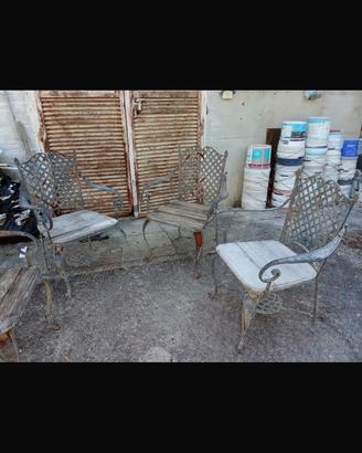 Sedie vintage da giardino