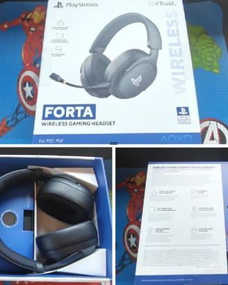 Trust GXT 499 Forta Wireless cuffie PS5 ufficiali