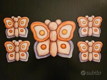 Sottobicchieri Thun farfalla in ceramica