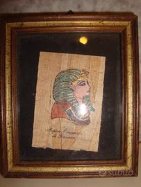 Quadro Egizio in Papiro Originale 13 x 11 cm