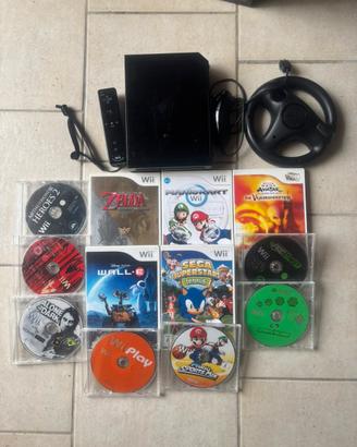 Nintendo Wii console nera +12 giochi