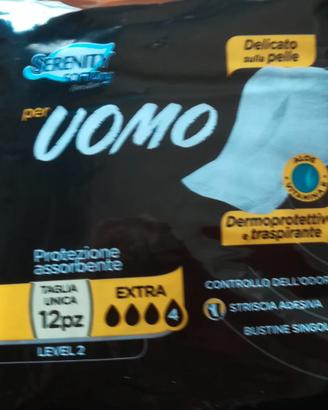 Pannoloni assorbenti uomo