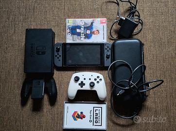 nintendo swich v2 + controller wireless + 2 giochi