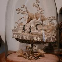 Teca cupola vetro icona Maria Bambina