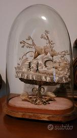 Teca cupola vetro icona Maria Bambina