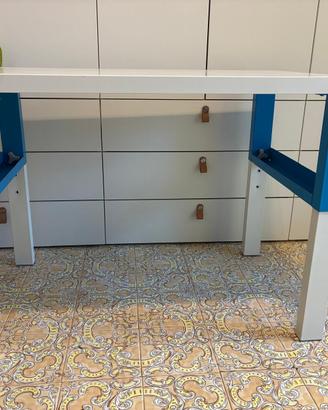 Scrivania Ikea Pahl 96x58 altezza regolabile