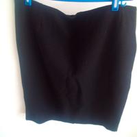 Gonna sartoriale effetto gros grain