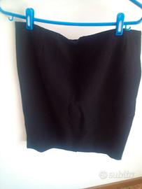 Gonna sartoriale effetto gros grain