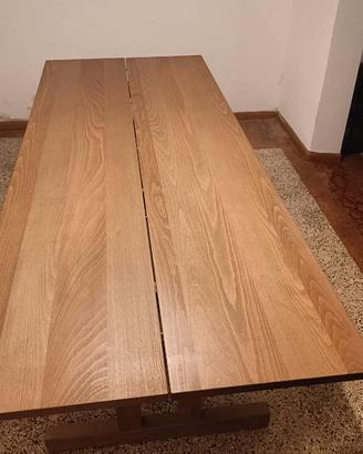 KLIMPFJÄLL Tavolo, grigio-marrone, 240x95 cm