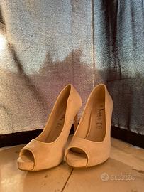 Décolleté open toe - taglia 38, tacco 12 cm