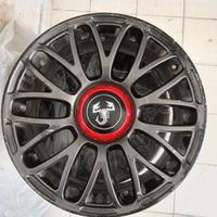 set 4 cerchi abarth fiat 500 raggio 17