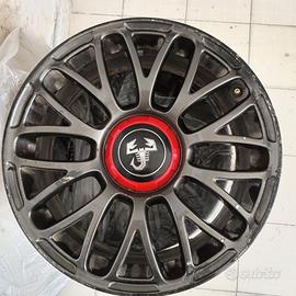 set 4 cerchi abarth fiat 500 raggio 17