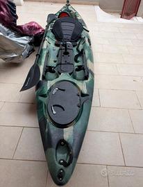 kayak PRESTIGE 363 Fishing Bull Kayak con carrelli