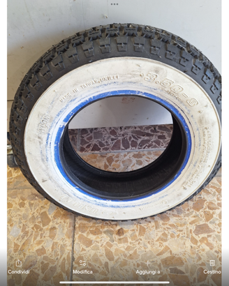Due Copertoni  3.50/8  nuovi + un  cerchione