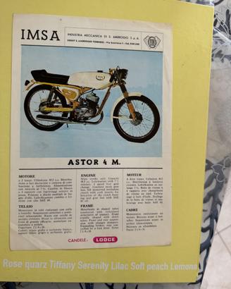 Depliant originale itom imsa astor 4 m 50 cc