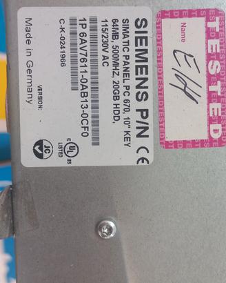 panel PC  SIEMENS