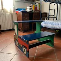 Scrittoio per bambini a firma di trenino