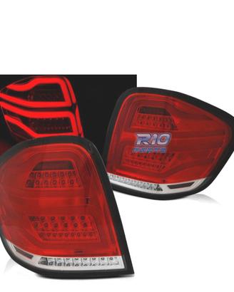 FANALI MERCEDES W164 05-08 BAR LED ROSSO CHIARO